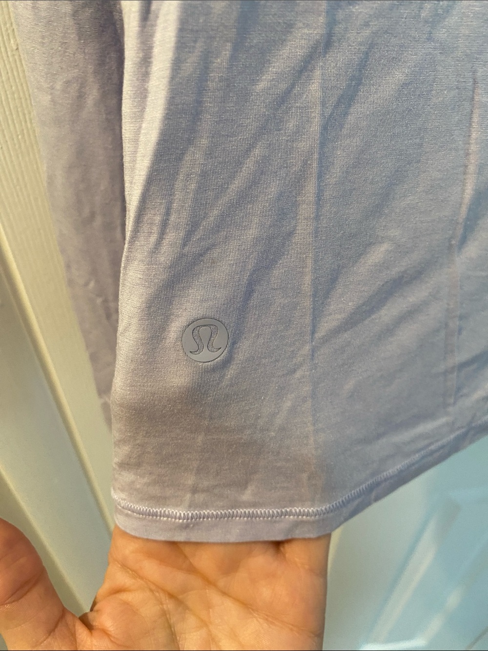 lululemon athletica Long Sleeve Twist-Front Top - Light Lavender - Picture 3 of 3